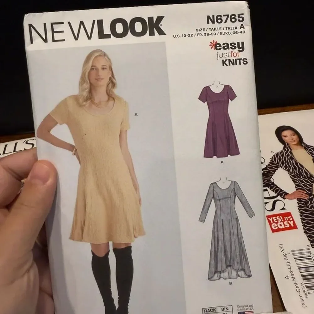 Lot of 6 Women’s Dress & Cardigan Sewing Patterns McCall's Vogue New Look